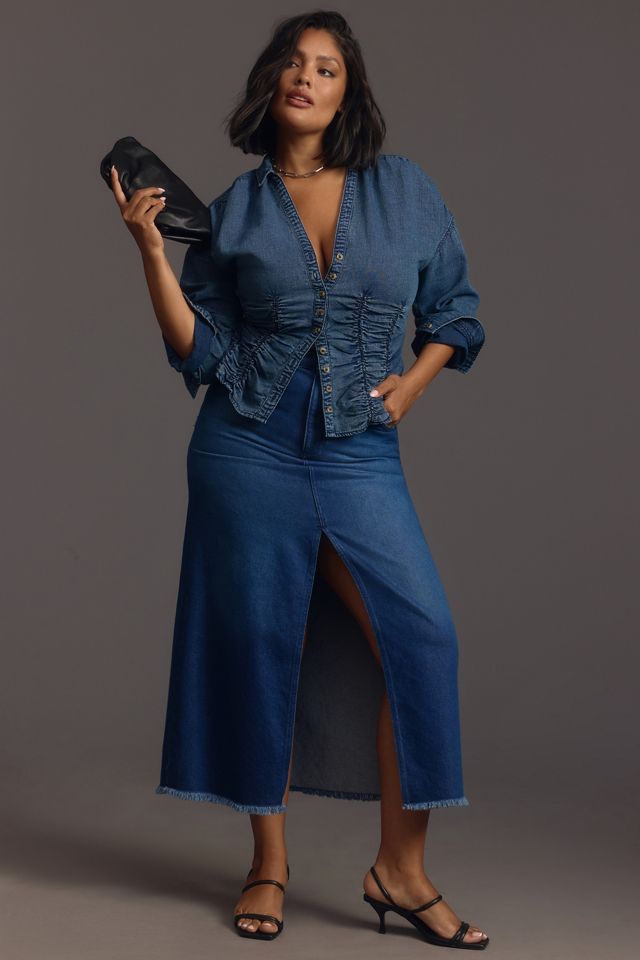 Pilcro Long-Sleeve Ruched Top #6