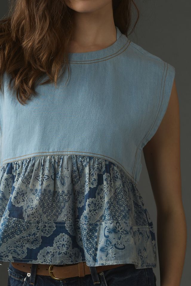 Pilcro Sleeveless Twofer Babydoll Top #2