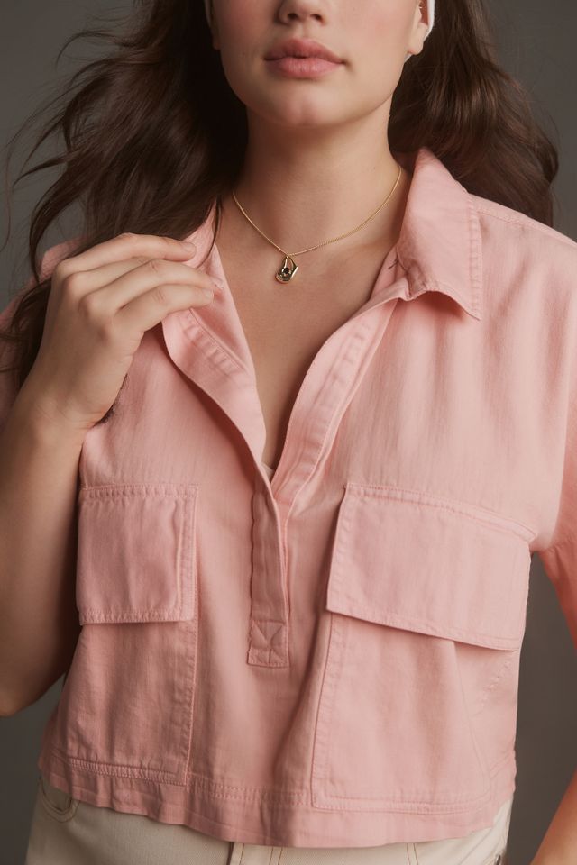 Pilcro Short-Sleeve Cropped Tee #6