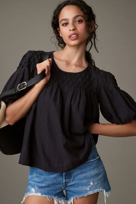 The Darcey Popover Swing Top: Linen Cotton Edition