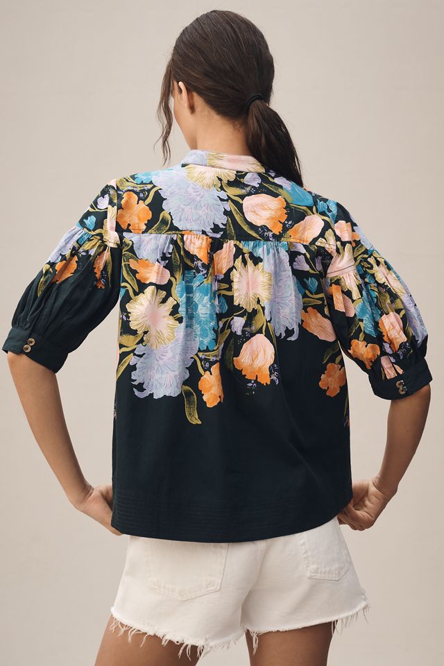 Darcey Popover Swing Top By Anthropologie | Anthropologie