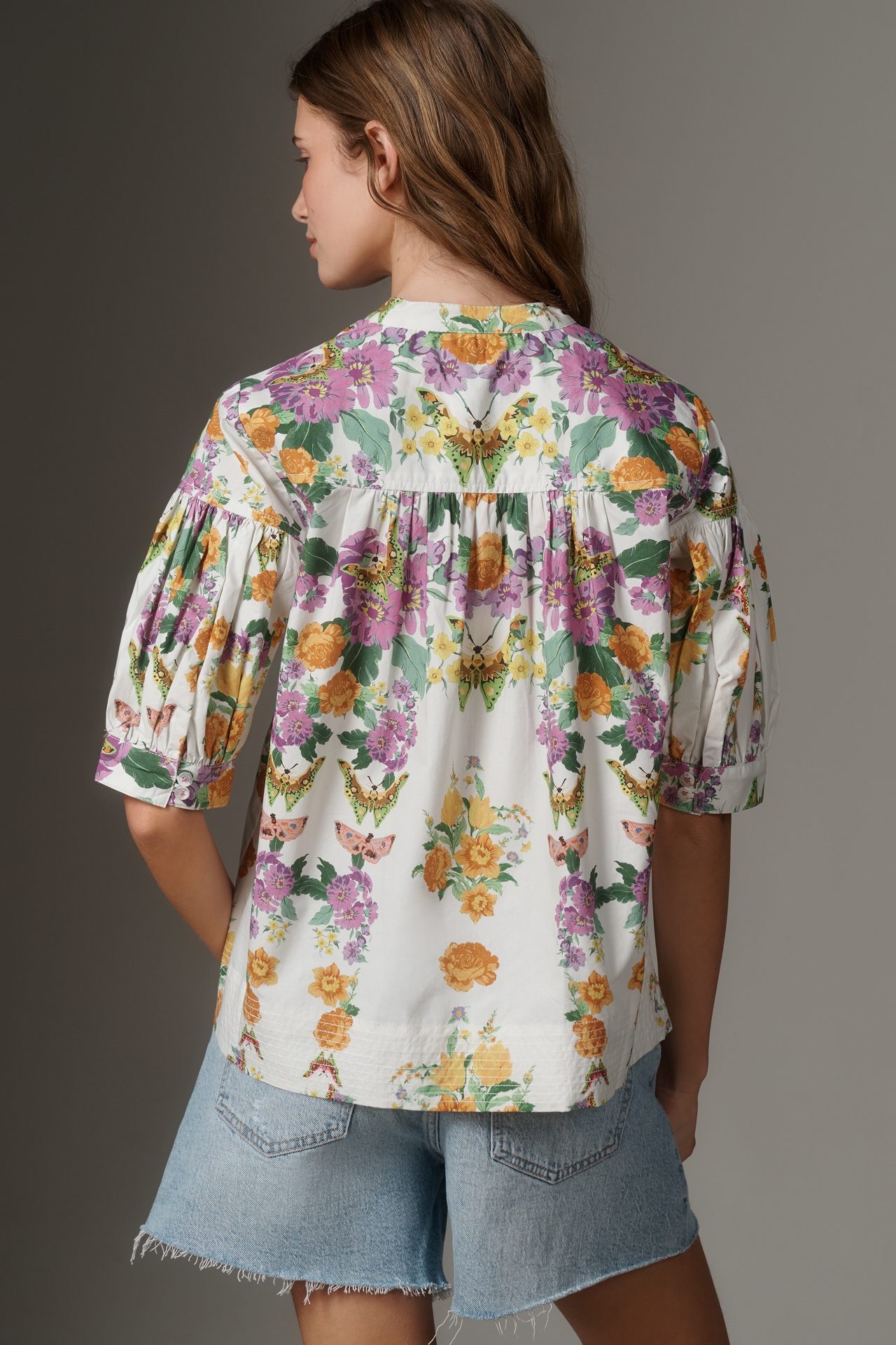 Darcey Popover Swing Top By Anthropologie