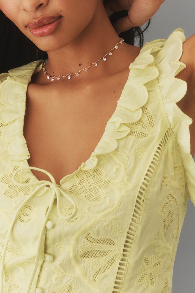 Haut Sans Manches Volants By Anthropologie #3