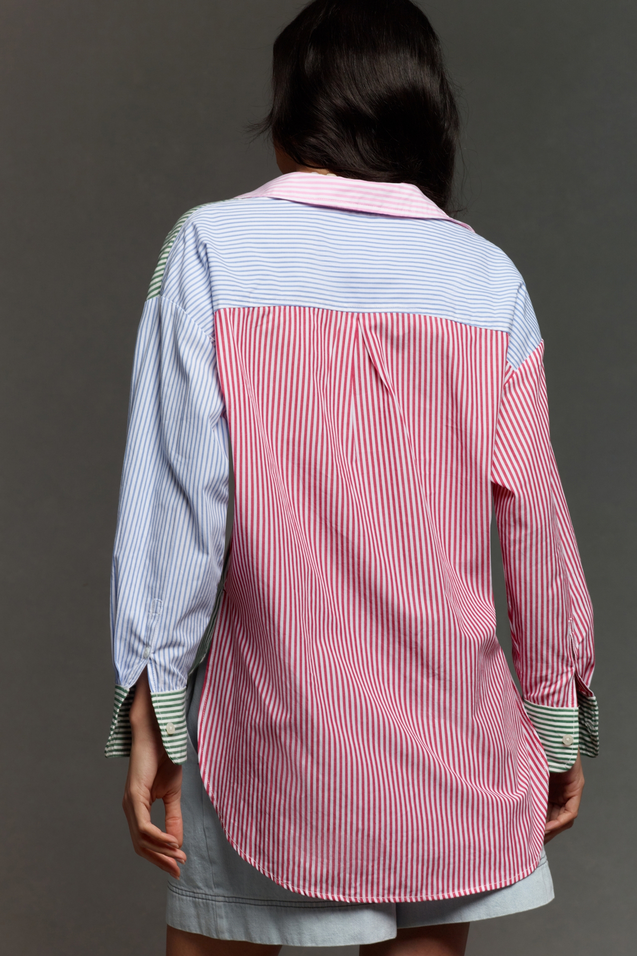 The Bennet Buttondown Shirt by Maeve: Mixed Stripe Edition