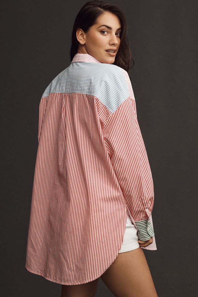 The Bennet Buttondown Shirt by Maeve: Mixed Stripe Edition #4