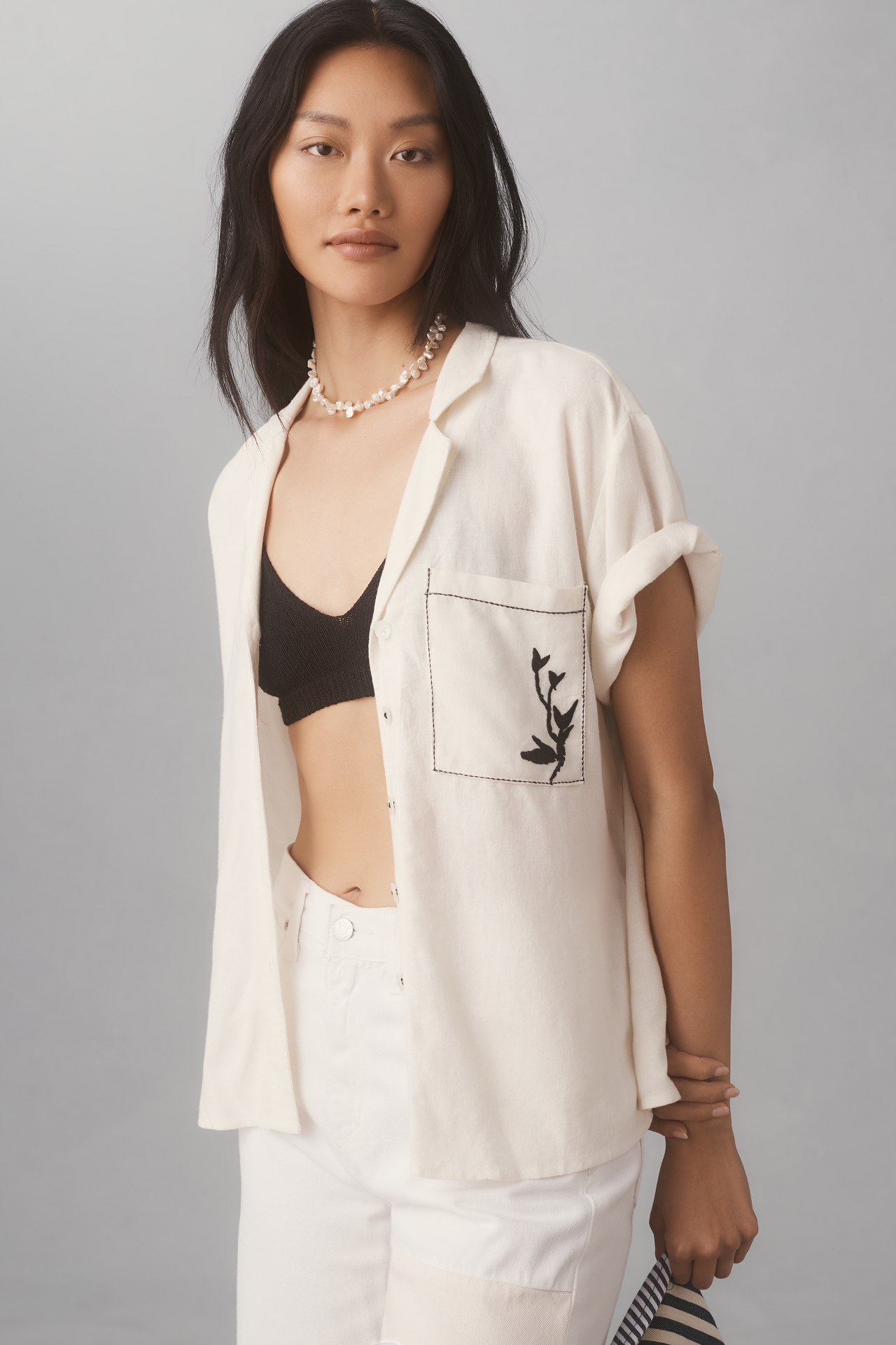 Maeve Linen Souvenir Surf Shirt