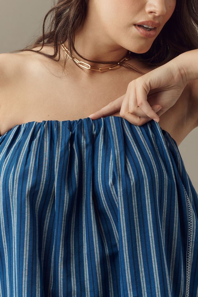 Pilcro Strapless Tunic Blouse #5