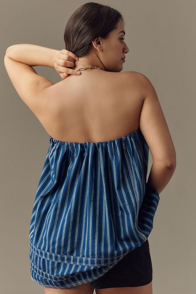 Pilcro Strapless Tunic Blouse #7