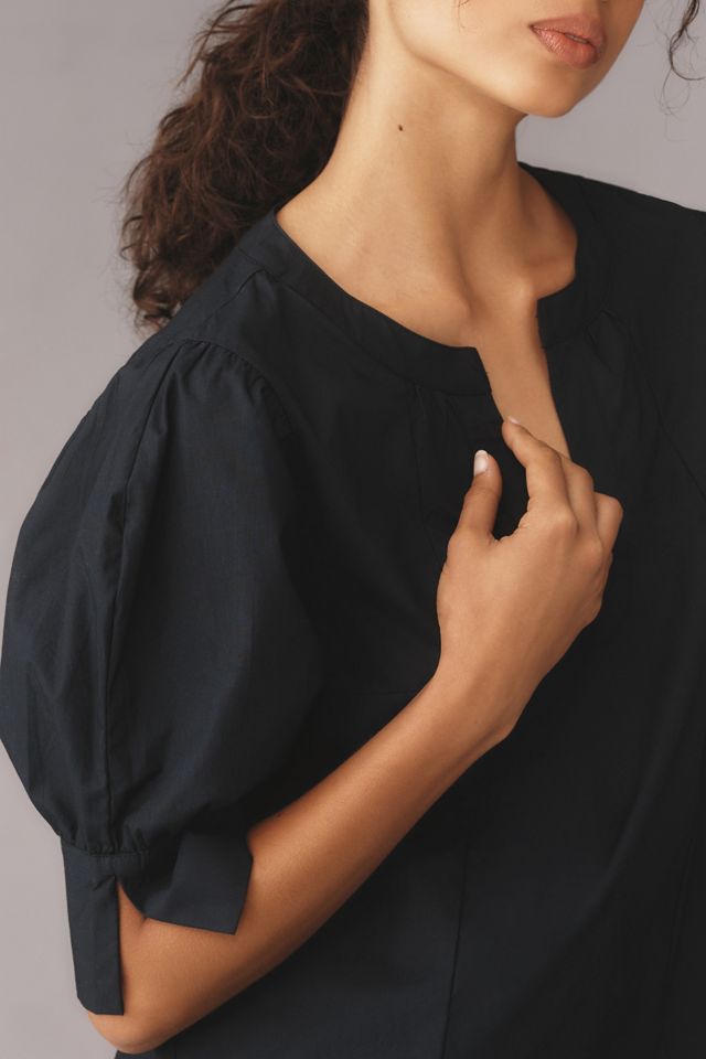 By Anthropologie Puff-Sleeve Sculpted Blouse #3