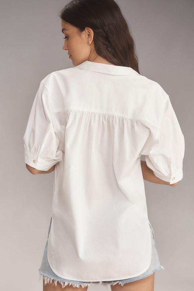 Pilcro Relaxed-Collar Blouse #1