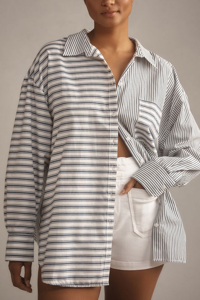 Bennet Buttondown Shirt by Maeve: Blocked Stripe Edition #7