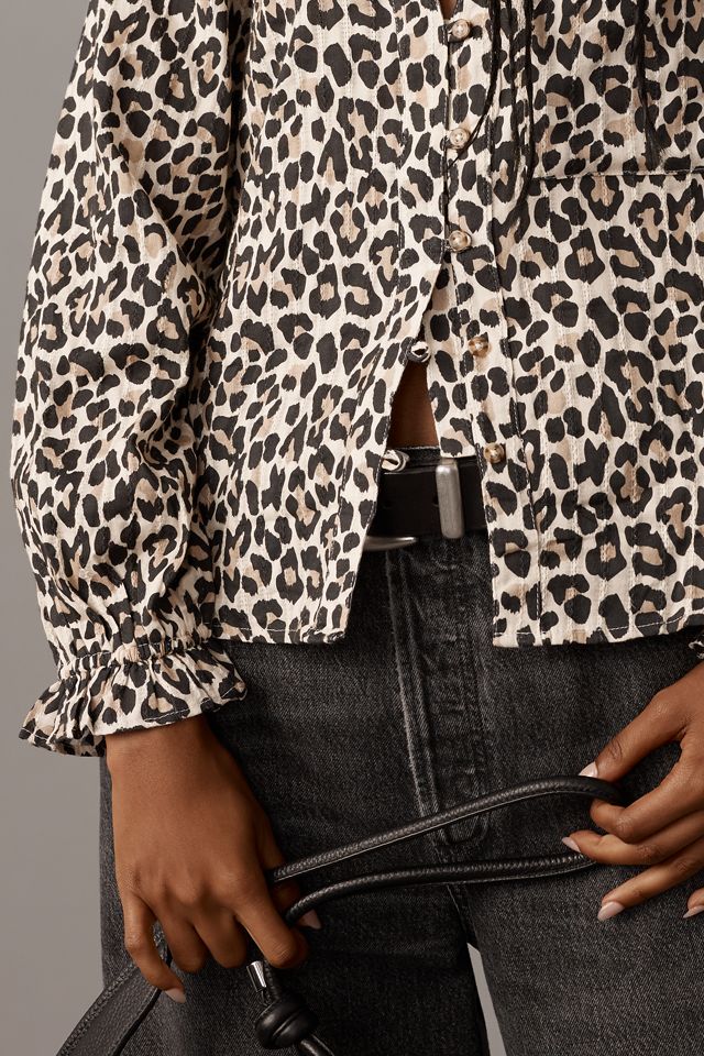 The Keira Collared Button-Front Blouse by Pilcro: Long-Sleeve Edition #2