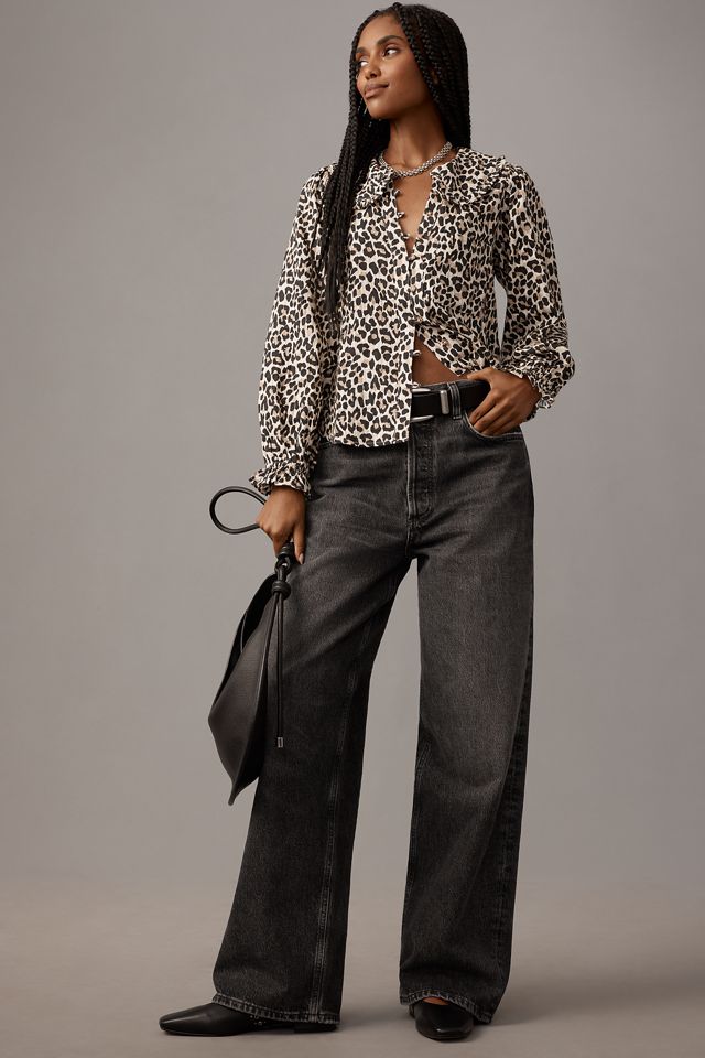 The Keira Collared Button-Front Blouse by Pilcro: Long-Sleeve Edition #3