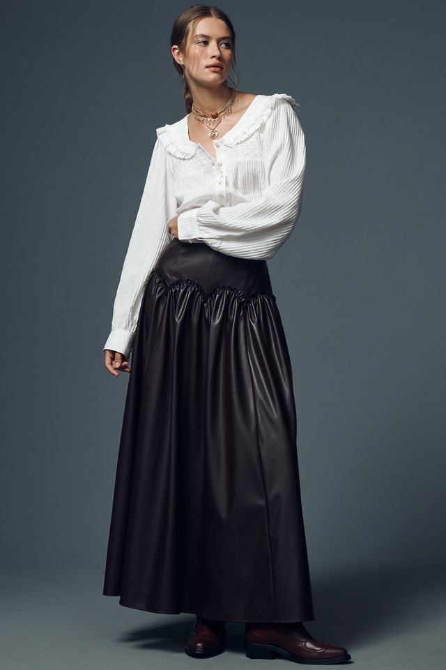 Pilcro Long-Sleeve Ruffle Blouse #2
