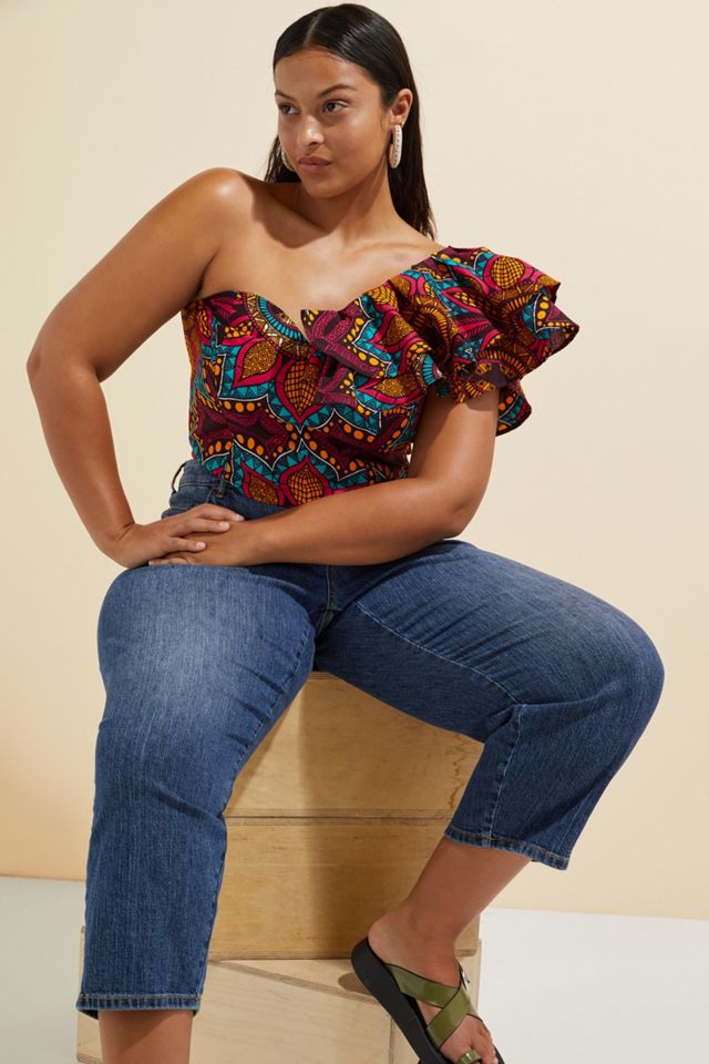 SIKA Ruffled One-Shoulder Blouse #4