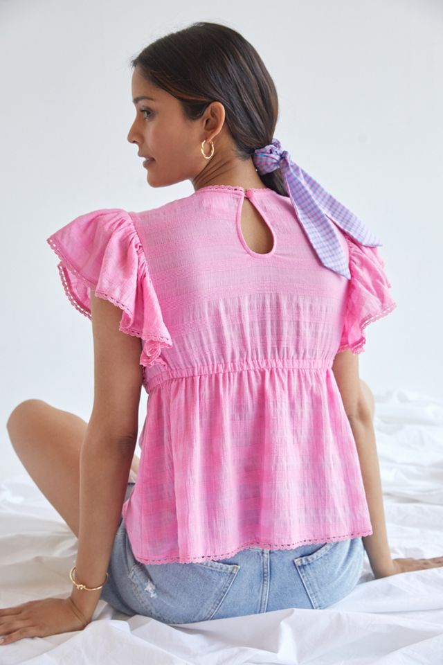 Plenty by Tracy Reese Embroidered Babydoll Blouse #2