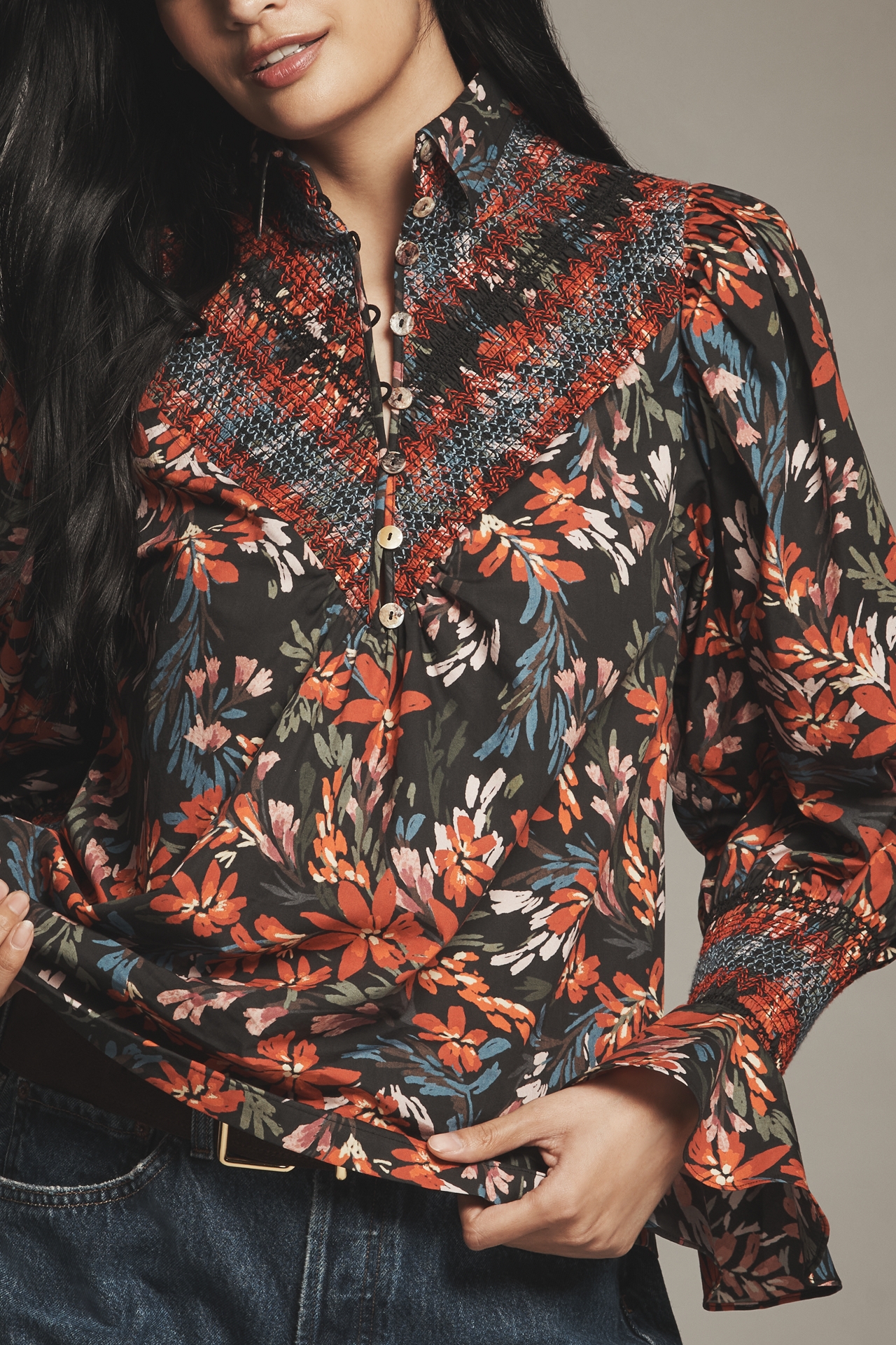 Hope for Flowers by Tracy Reece Soft Smocked Shirt