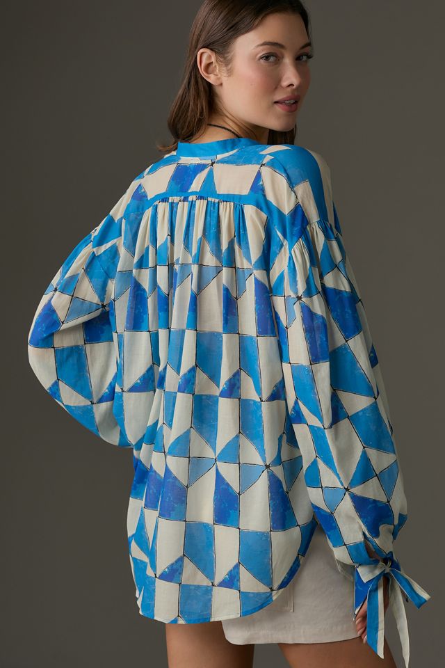 Hope for Flowers by Tracy Reese Wrist-Tie Buttondown Shirt #2