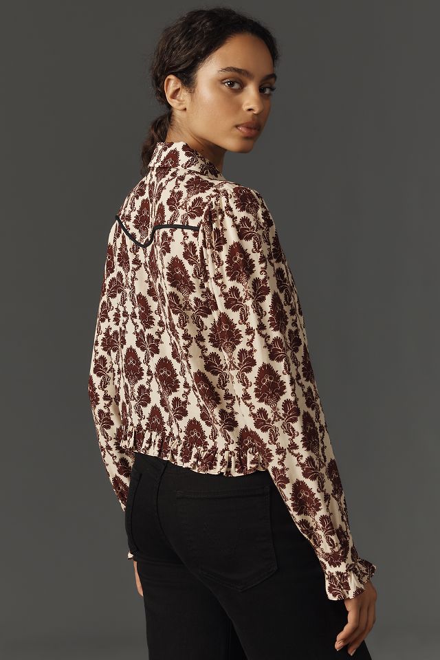 Plenty by Tracy Reese Collared Bow Neck Blouse Anthropologie