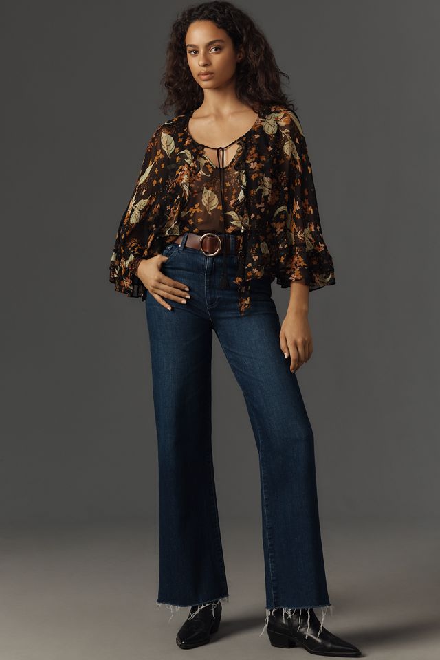 Plenty by Tracy Reese Sheer Printed Blouse #3