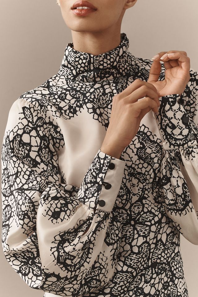 Hope for Flowers by Tracy Reese Long-Sleeve Lace Blouse #3