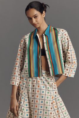 HOPE FOR FLOWERS BY TRACY REESE SCARF PRINT BUTTON-FRONT BLOUSE 
