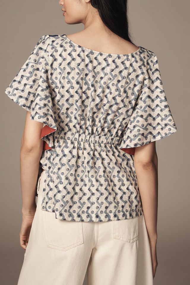 Plenty by Tracy Reese Easy Square-Neck Peasant Blouse #2