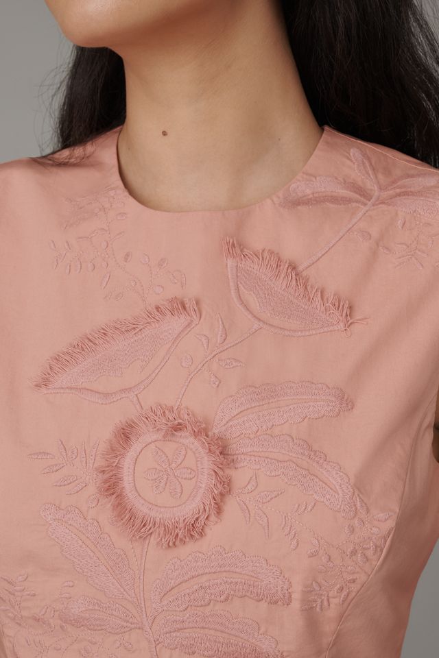 Hope for Flowers by Tracy Reese Embroidered Peplum Top #1