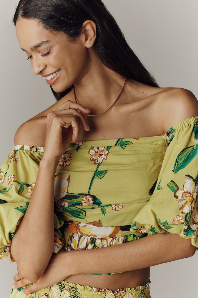 Hope for Flowers by Tracy Reese Cotton Off-Shoulder Top #3