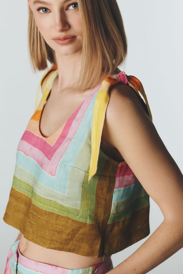 Hope for Flowers by Tracy Reese Tie-Shoulder Crop Top #1