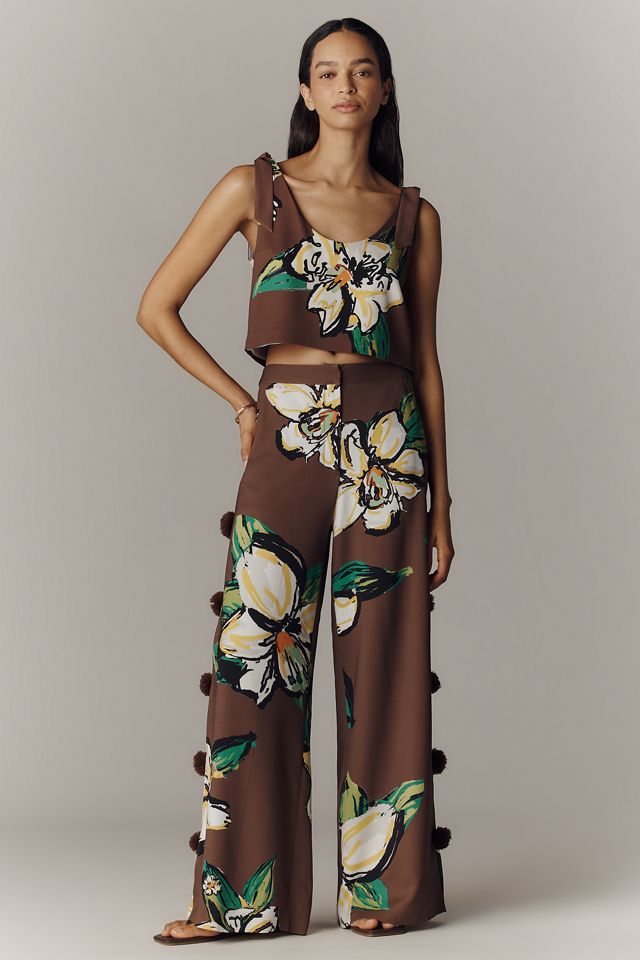Hope for Flowers by Tracy Reese Tie-Shoulder Crop Top | Anthropologie