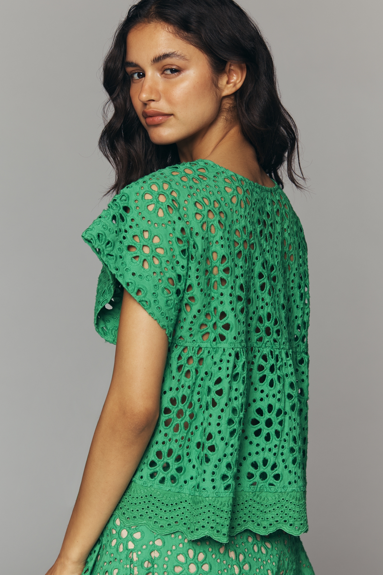 Hope for Flowers by Tracy Reese Cotton Eyelet Blouse