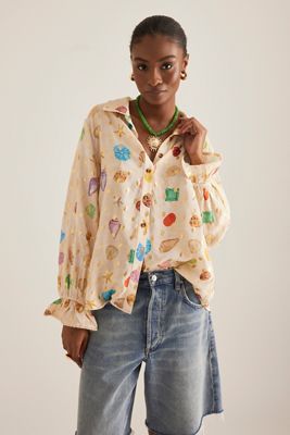 Never Fully Dressed Camisa Estampada Geanie