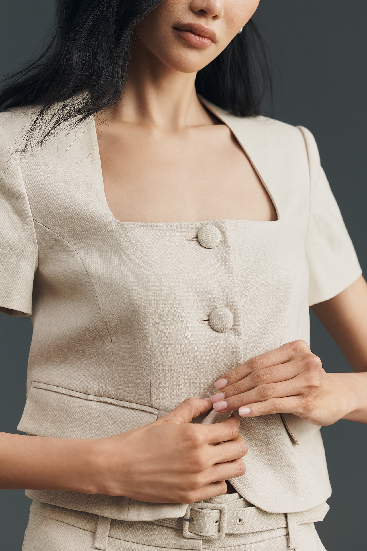 Favorite Daughter Mayfair Linen Blend Top