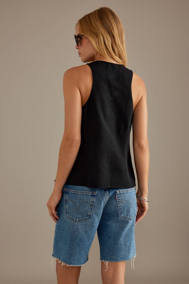 Linen-Blend Waistcoat #2