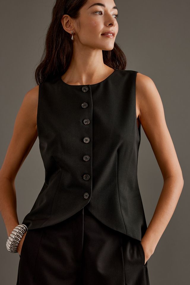 Gilet Ajusté à Boutons Devant #3