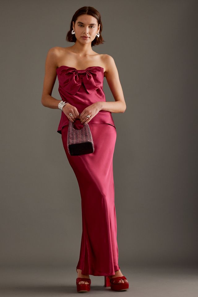 Haut bandeau à nœud en satin #5