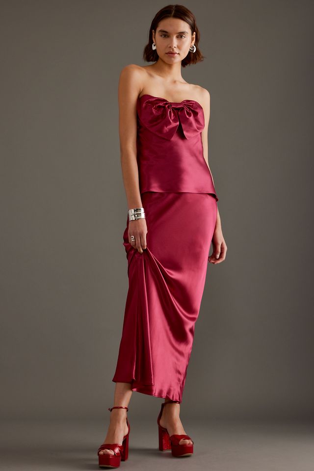 Haut bandeau à nœud en satin #2