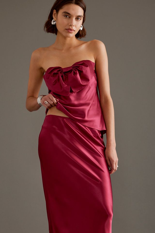 Haut bandeau à nœud en satin #4