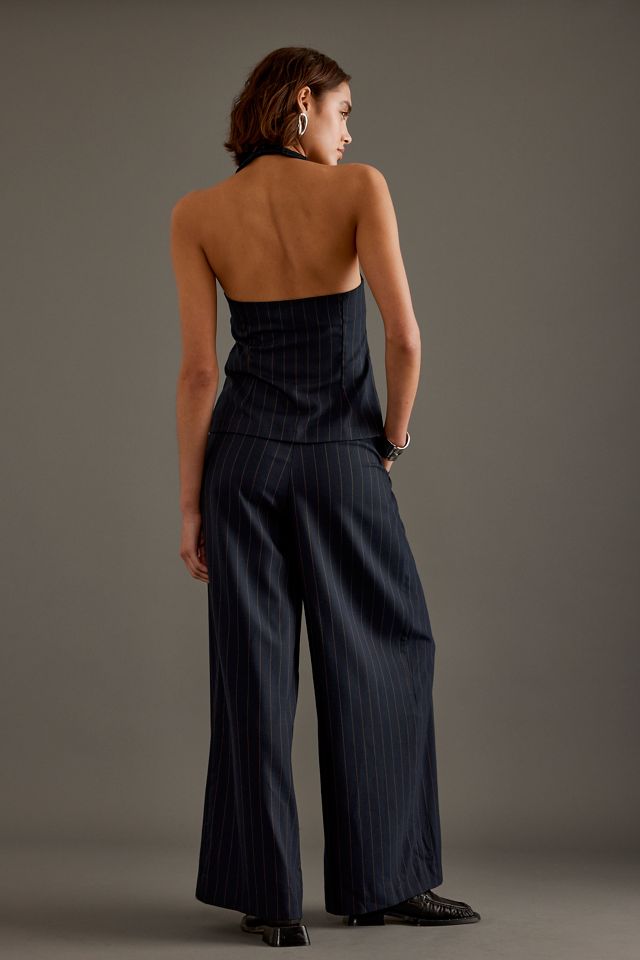 Por Anthropologie Avery Pantalones Anchos A Rayas #1