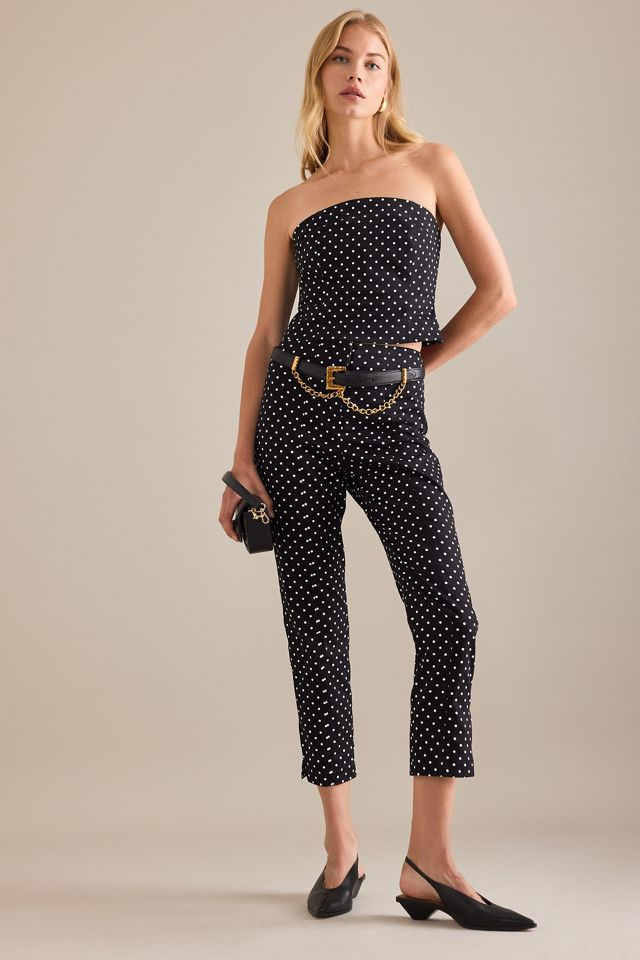 By Anthropologie Polka Dot Bandeau Top #3