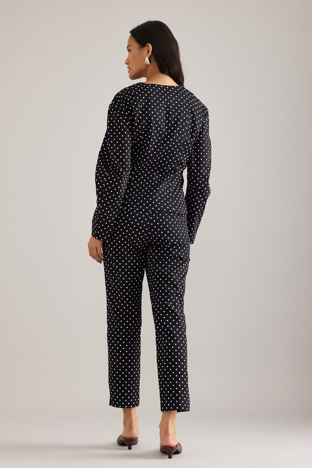 Blusa de Lunares con Cuello en V By Anthropologie #3