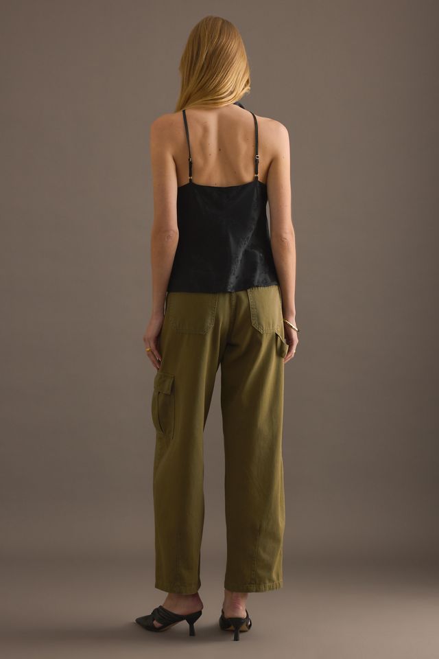 By Anthropologie Haut cache-cœur à détail foulard en satin #1