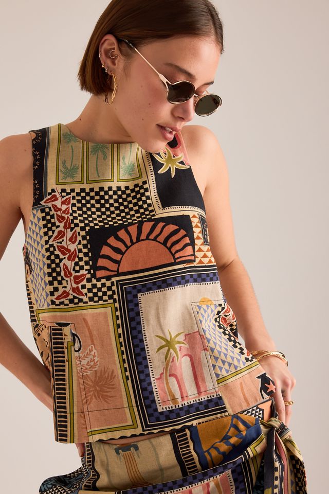 By Anthropologie Swing-Top aus Leinenmischung #3