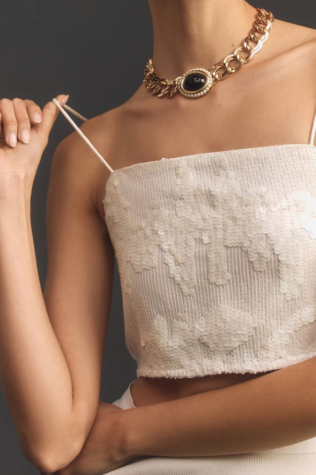 Walter Baker Audrine Sequin Top #3