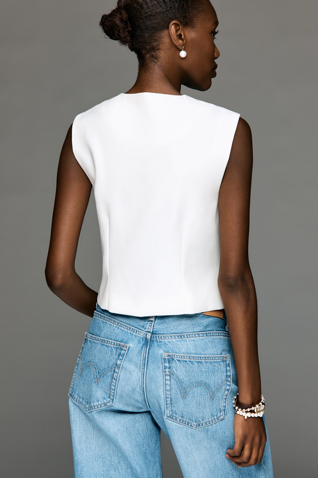 Walter Baker Philipa V-Neck Buttondown Vest