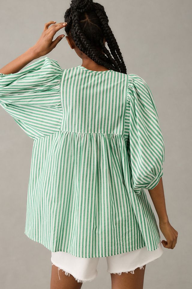 Mille Talia Puff-Sleeve Blouse #1