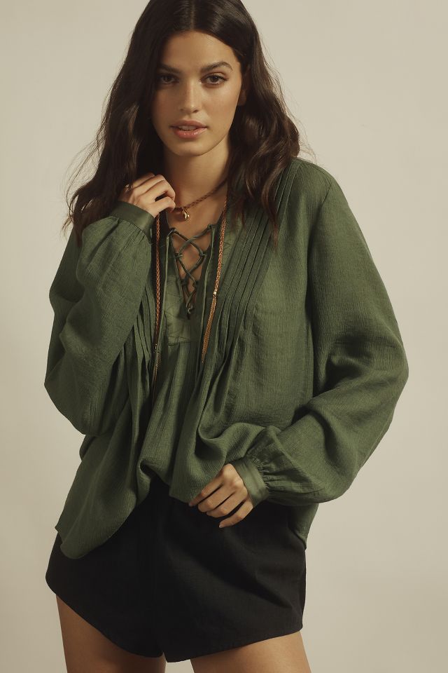 Joie Elina Silk Blouse | Anthropologie