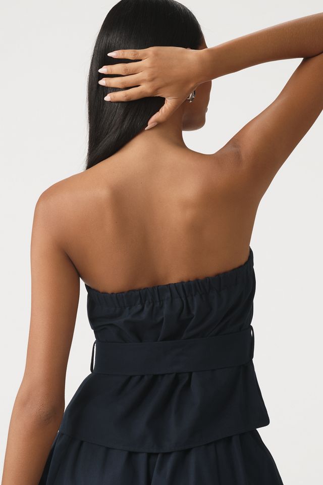 Maeve Strapless Belted Blouse #1