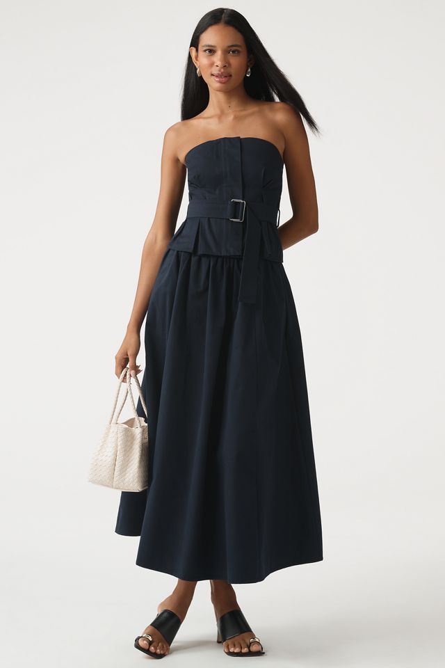 Maeve Strapless Belted Blouse #2